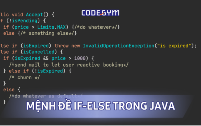 Mệnh đề if-else trong Java – CodeGym Đà Nẵng