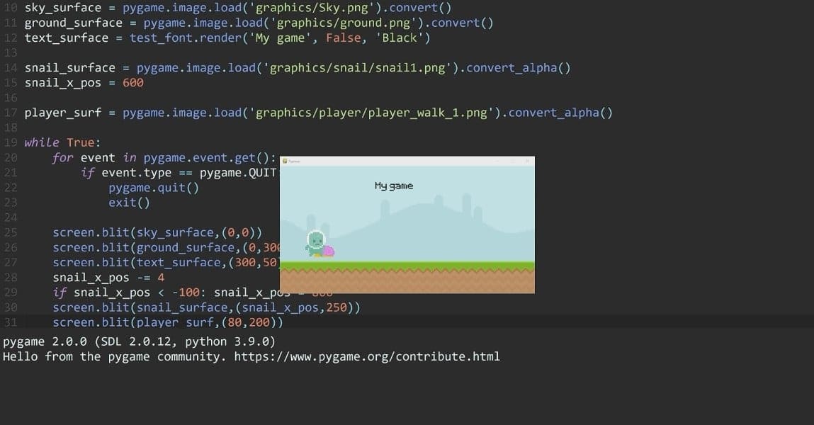 Ngôn ngữ lập trình game Python