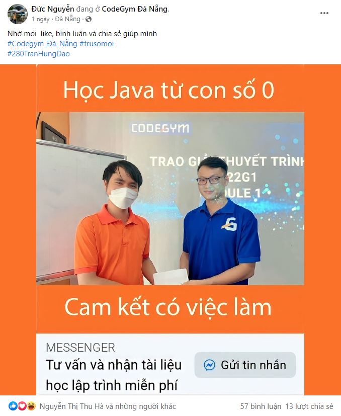Học viên CodeGym Đà Nẵng tham gia minigame