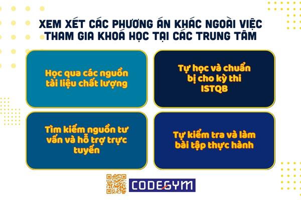Nên đăng ký các khoá học luyện thi ISTQB ở các trung tâm không