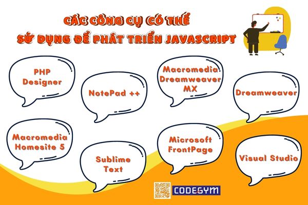 Các công cụ được có thể sử dụng để phát triển JavaScript