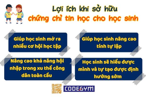 Lợi ích khi sở hữu chứng chỉ tin học cho học sinh