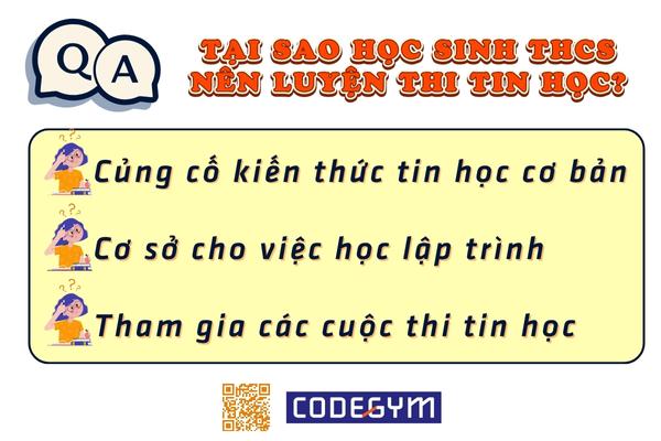 Tại sao học sinh THCS nên luyện thi tin học
