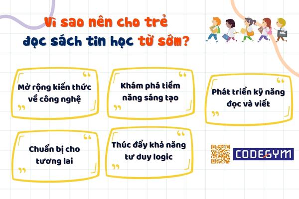 Vì sao nên cho trẻ đọc sách tin học từ sớm