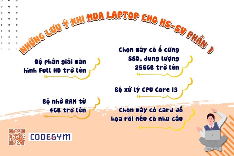 Mua laptop phù hợp với học sinh sinh viên cần lưu ý điều gì