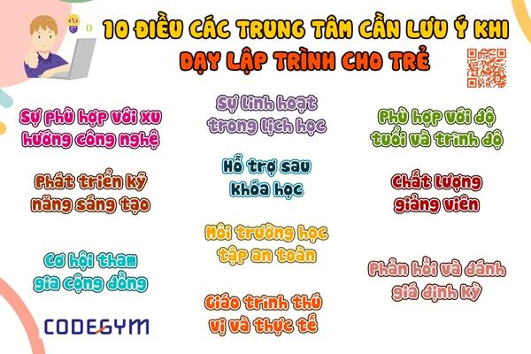 10 điều các trung tâm cần lưu ý khi dạy lập trình cho trẻ